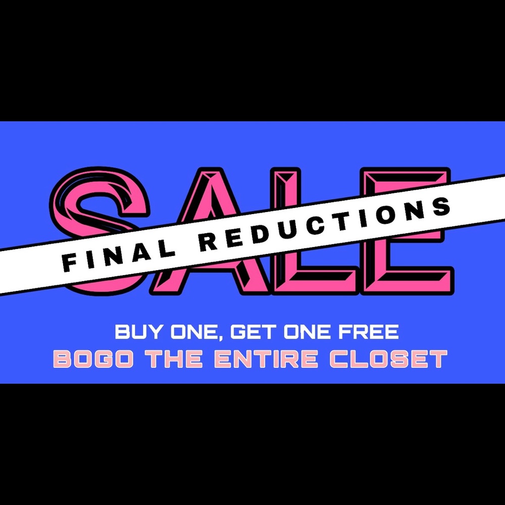 BOGO ALL ITEMS IN MY CLOSET